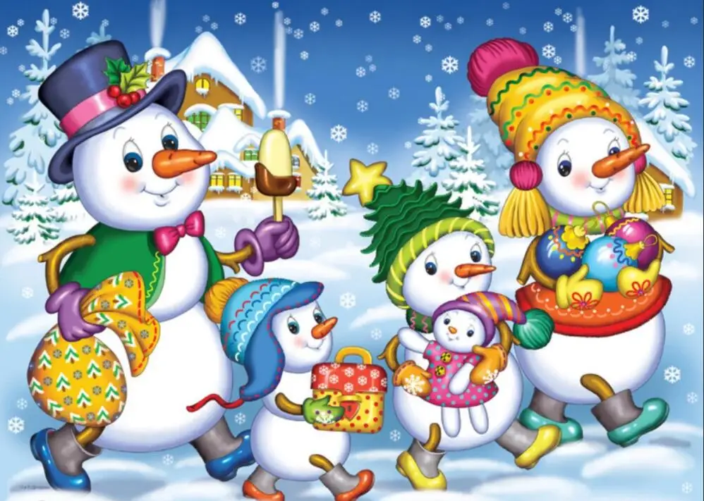 snowman in winter 2