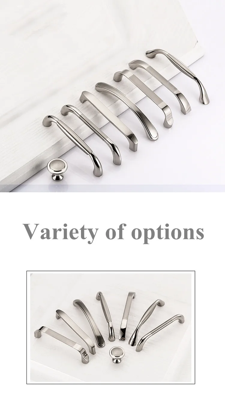 

stainless steel Modern Cabinet Handles Kitchen Cupboard Door Pulls Drawer Knobs Handles Wardrobe Pulls Furniture Handle