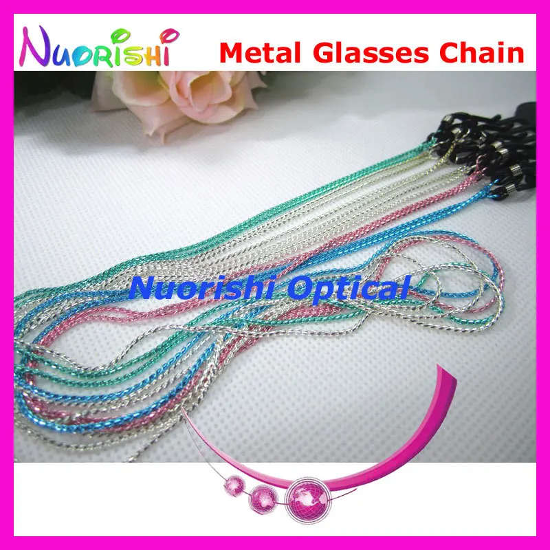 

6pcs Fresh Colors Metal Sunglasses Eyewear Glasses Spectacle Sungass Eyeglasses Cord Chain Strap Lanyard free shipping L509