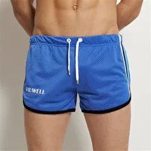 Мужские сексуальные шорты, повседневные домашние шорты, дышащие сетчатые шорты