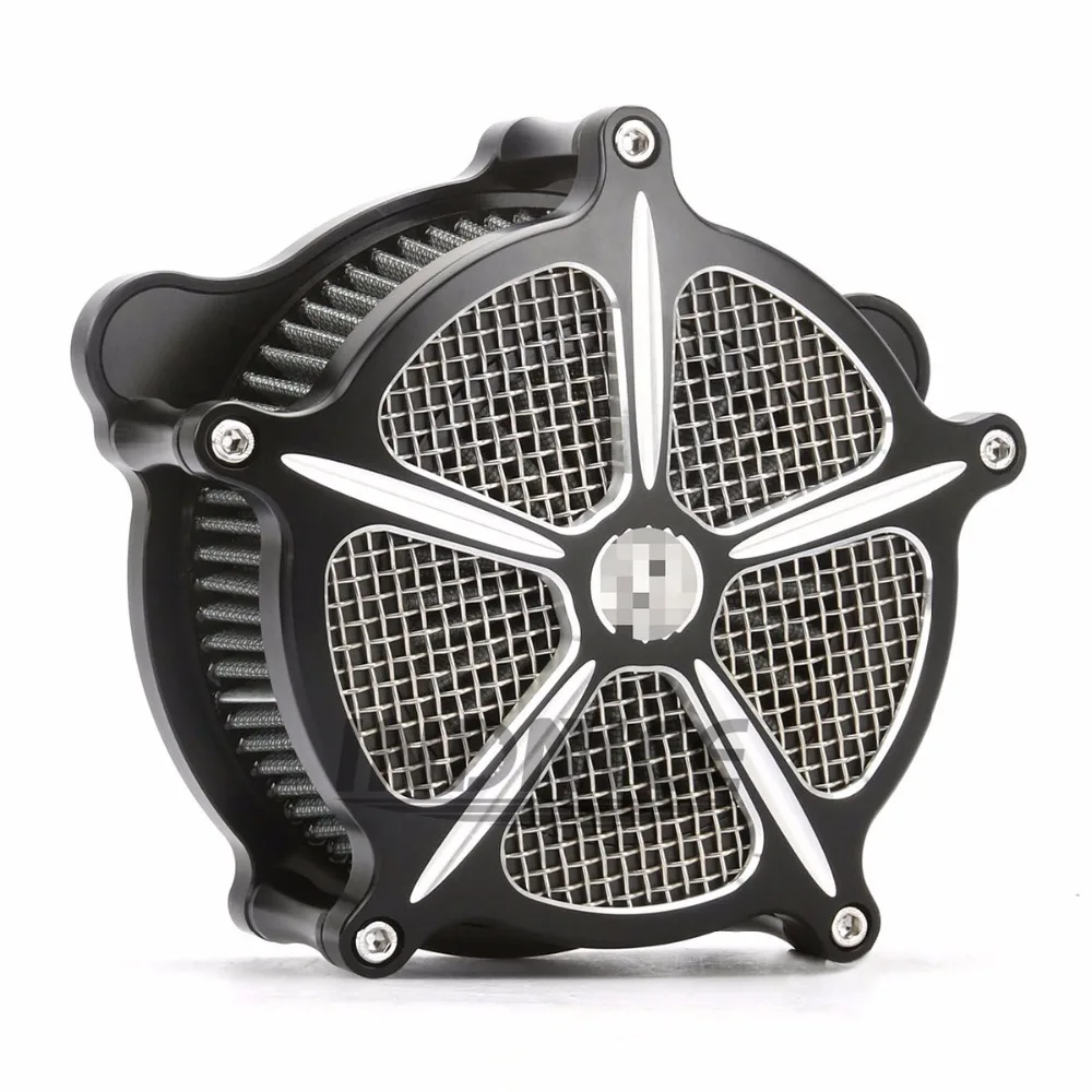 

Black air cleaner kit For harley street glide air filter electra glide road king For harley touring sportster xl883 1200