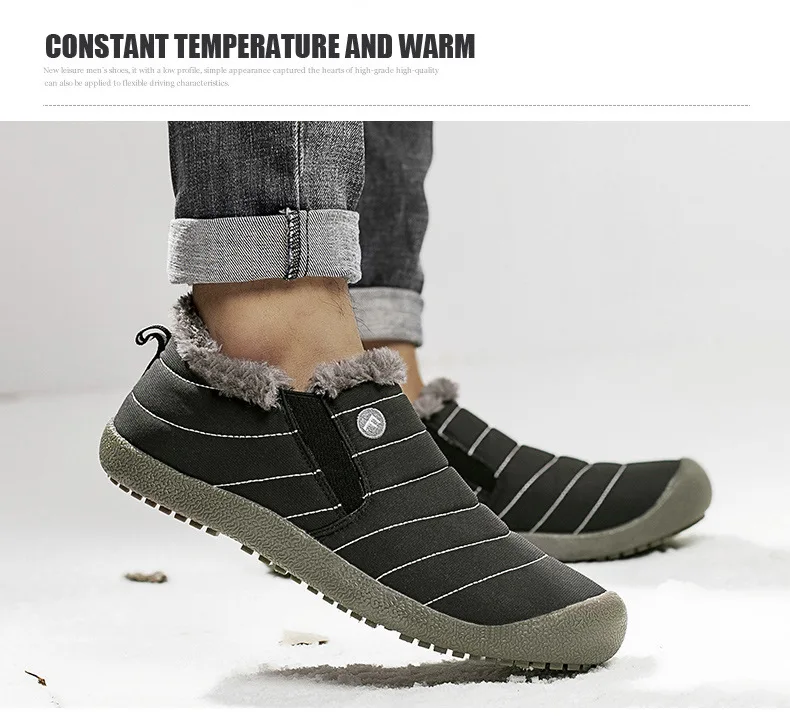 ZYYZYM/мужские зимние ботинки; Сезон Зима; очень теплая хлопковая обувь; унисекс; Повседневная модная плюшевая мужская обувь; большие размеры
