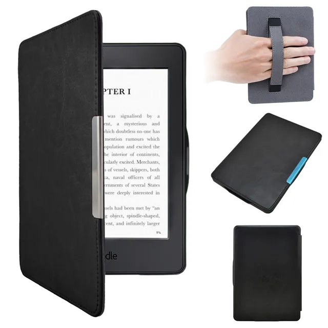 US $13 99 |PU Leather eReader Case For Amazon Kindle Paperwhite 123 Ebook Reader Cover Cases Auto Sleep Wake up Protector Electronics Book-in eBook