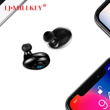 Bluetooth Earphone with Mic Mini Hifi Wireless Headset TWS Wireless Earbuds for Phone with Charger Box LJ-MILLKEY YZ143