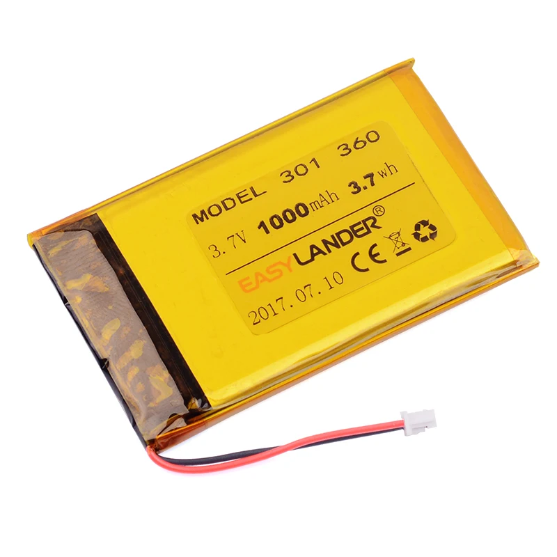 Replacement 3.7V 1000mAh Rechargeable Li Polymer Battery For Pocketbook