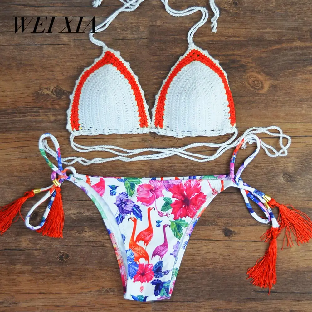 Weixia 2018 Push Up Bra Bikini Simple Design Z007 Brazilian Girls Swimwear Swimsuit Bra Swimsuit