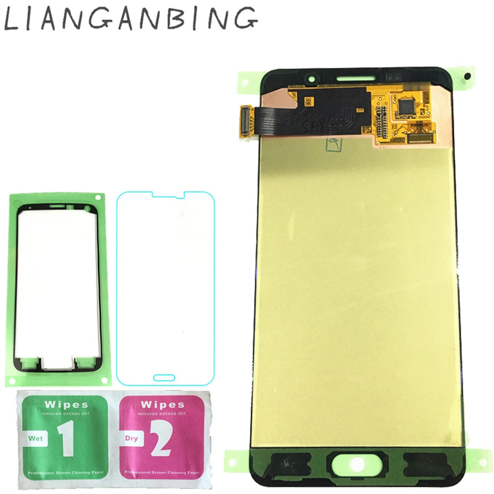 

New Super AMOLED LCD A5 2016 A510F A510M A510FD A510 Display 100% Tested Working Touch Screen Assembly For Samsung Galaxy A51