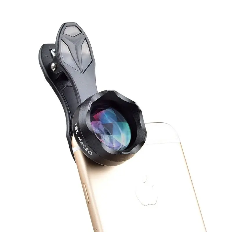 

APEXEL Universal Professional Photography HD 18X Macro Lens Mobile Phone External Lens for iPhone X XR XS MAX 8 7 Plus Samsung