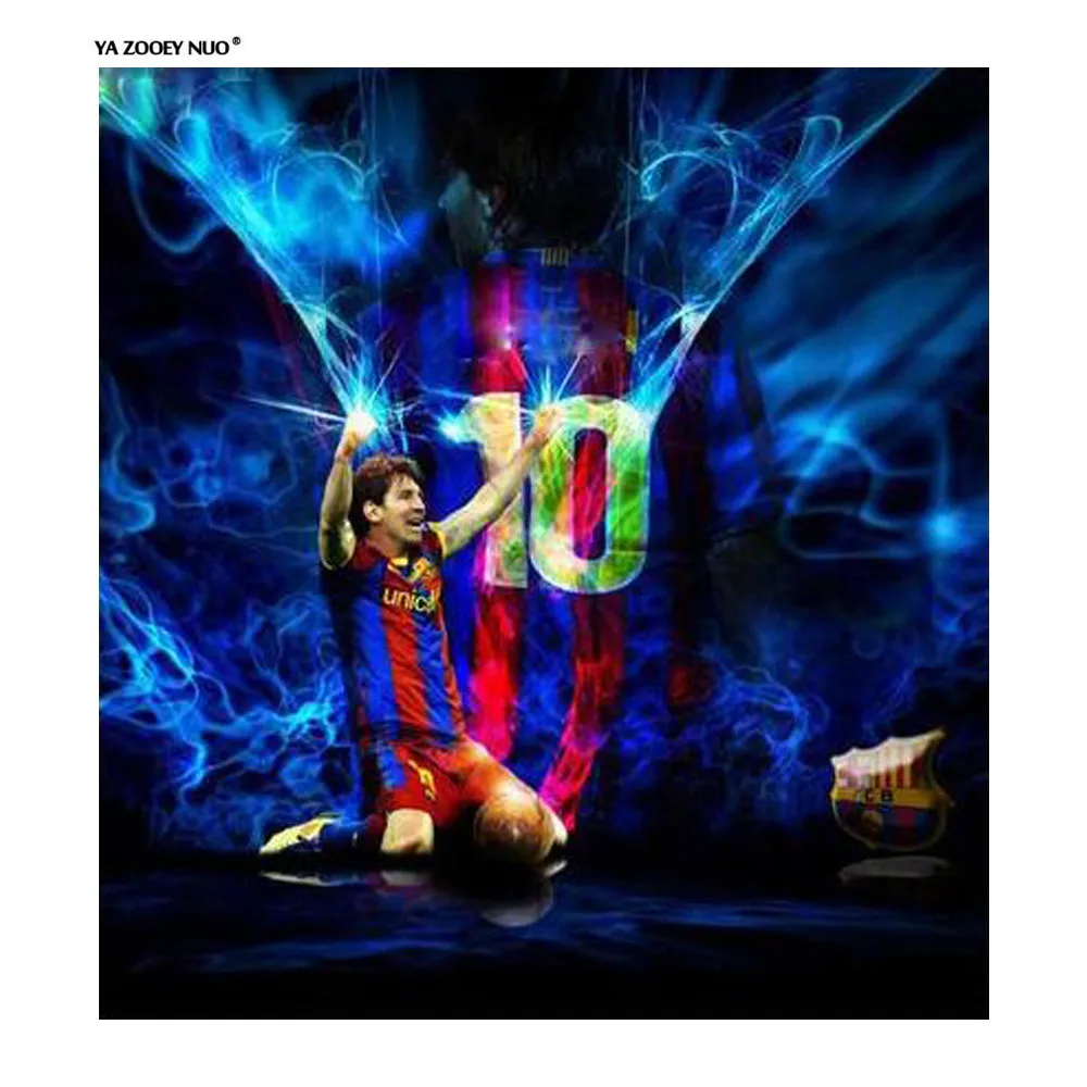 

5d Diy Diamond Painting Cross Stitch Messi Diamond Mosaic athlete Messi 5D diamond embroidery rhinestones decoration YU44