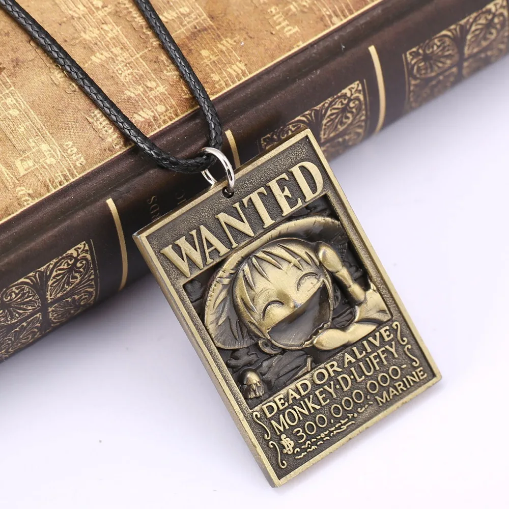 

new arrivals one piece necklace fashion chopper Monkey D Luffy wanted necklace cosplay accessories