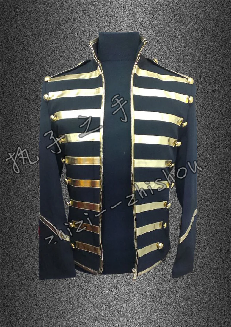 new 2016 male singer Napoleon wind coat The European and American stars dj dancer stage jacket costumes ! the wind dancer storm winds