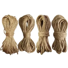 100% טבעי יוטה חבל קוטר 2mm-5mm חוט מקרמה מיתרי לקישוט DIY(China)