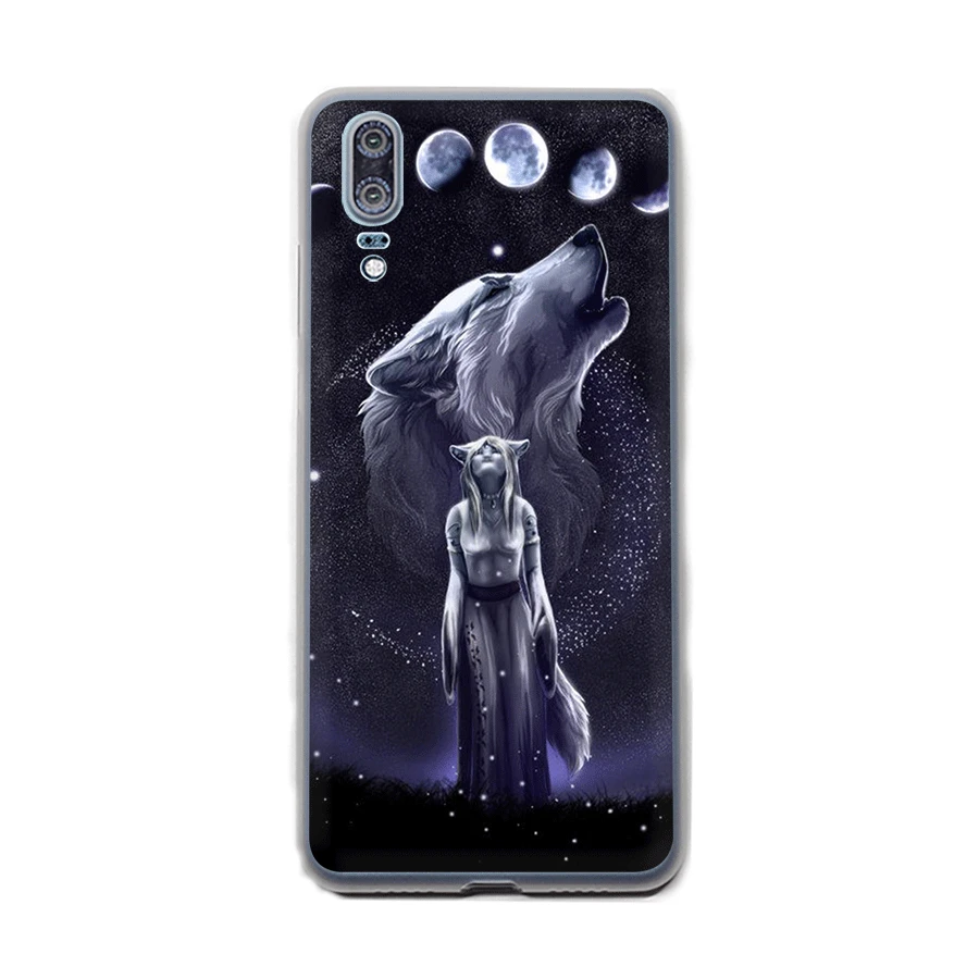 Desxz Волк и девушка телефон чехол для Huawei P8 P9 P10 P20 Pro P Smart Lite Mini Plus