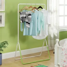 Dry Green/Blue White Dry Clothes Hanger Floor Indoor Single Rod Drying Racks Balcony Hanging Racks Balcony Outdoor Racks