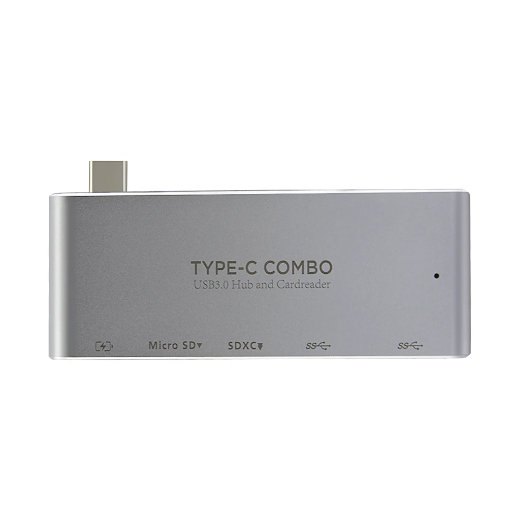 CHYI Type-C 3.1 USB 3.0 Hub Combo Micro SD/SD Card Reader Multi High Speed Portable HUB Splitter For Macbook Computer Accessorie