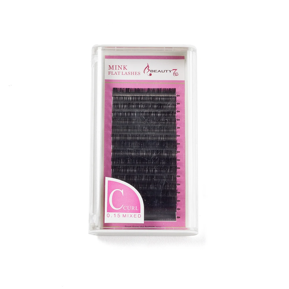 Beauty7 C Curl 0 15 мм * 8 14 макияж Накладные ресницы норки легкий без каблука расширение