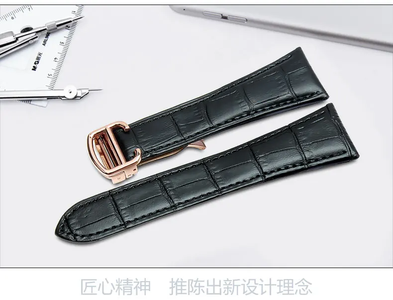 Ремешок для наручных часов для Cartier Tank Solo W6700255 натуральная кожа ремешок для часов 18 мм/20 мм/22 мм браслет для Для мужчин/женские ремешки наручных часов