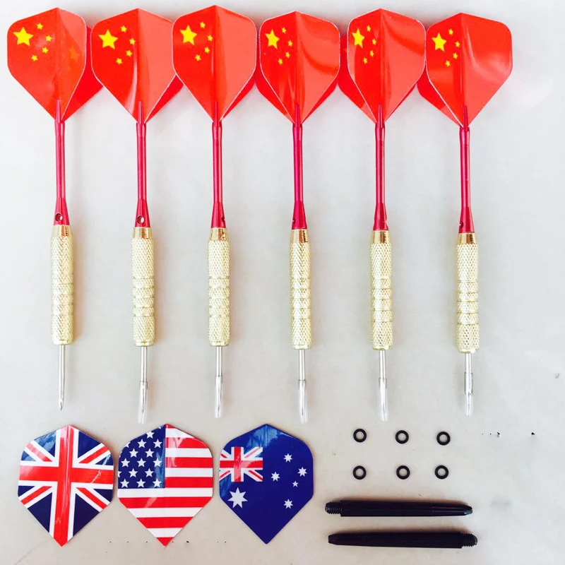 6pcs adult professional game training aluminum darts pin package DART leaf professional bathroom training pins darts course