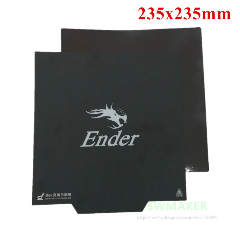 

SWMAKER 235x235mm Creality Ender-3 CR-20 3D printer Upgrade flexible magnet Build Surface Plate Heated Bed parts