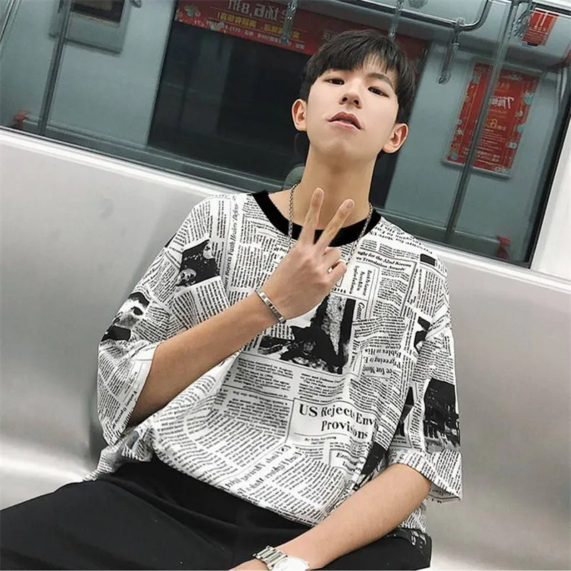

New Streetwear Men T-shirts Funny Tshirts Mens Casual O-neck T shirts Fashion Man Tops Tees Harajuku Male Tee 2019 Japan T Shirt