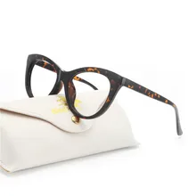 Модные кошачьи очки Оптические очки оправы новые очки Женская оправа Ультралегкая оправа прозрачные леопардовые очки NX