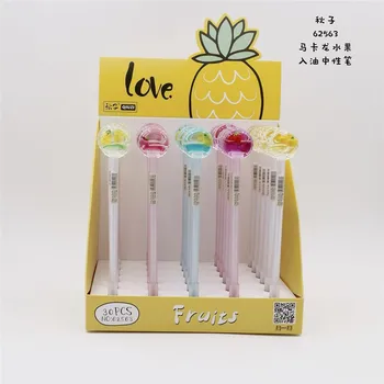 

30 pcs Gel Pens Cartoon Kawaii Macaron black colored gel-inkpens for writing Cute stationery office school supplies