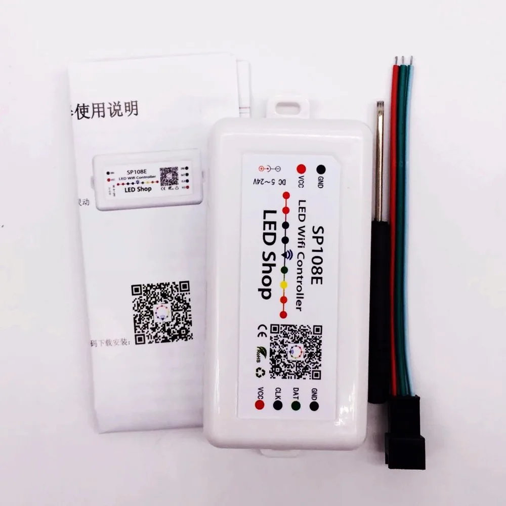 SP108E/SP107E/SP105E/SP110E SPI wifi Bluetooth pixel IC контроллер от смартфона приложение для WS2812B WS2813 SK6812 полосы DC5-12V