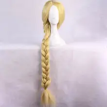 Парик Рапунцель: Запутанная история, косплей парик Рапунцель принцесса длинный блонд оплетка волос женщин Хэллоуин Карнавал вечерние реквизит