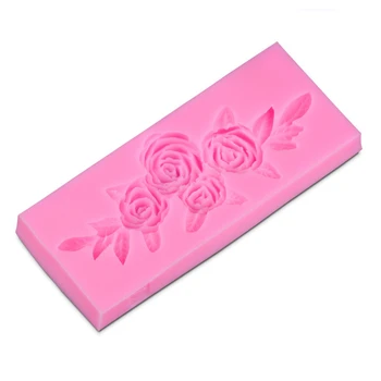 

High Quality Mini Silicone Flower Rose Shape Cake Decorating DIY Mold Handmade Fondant Mould Tool*1 D217