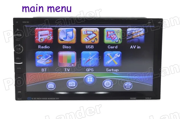 Clearance Car DVD Player MP5 GPS Navigation 10 languages touch screen bluetooth AM FM RDS bluetooth Auxin USB 6.95 inch 2 DIN TF card 3 Clearance Car DVD Player MP5 GPS Navigation 10 languages touch screen bluetooth AM FM RDS bluetooth Auxin USB 6.95 inch 2 DIN TF card 3