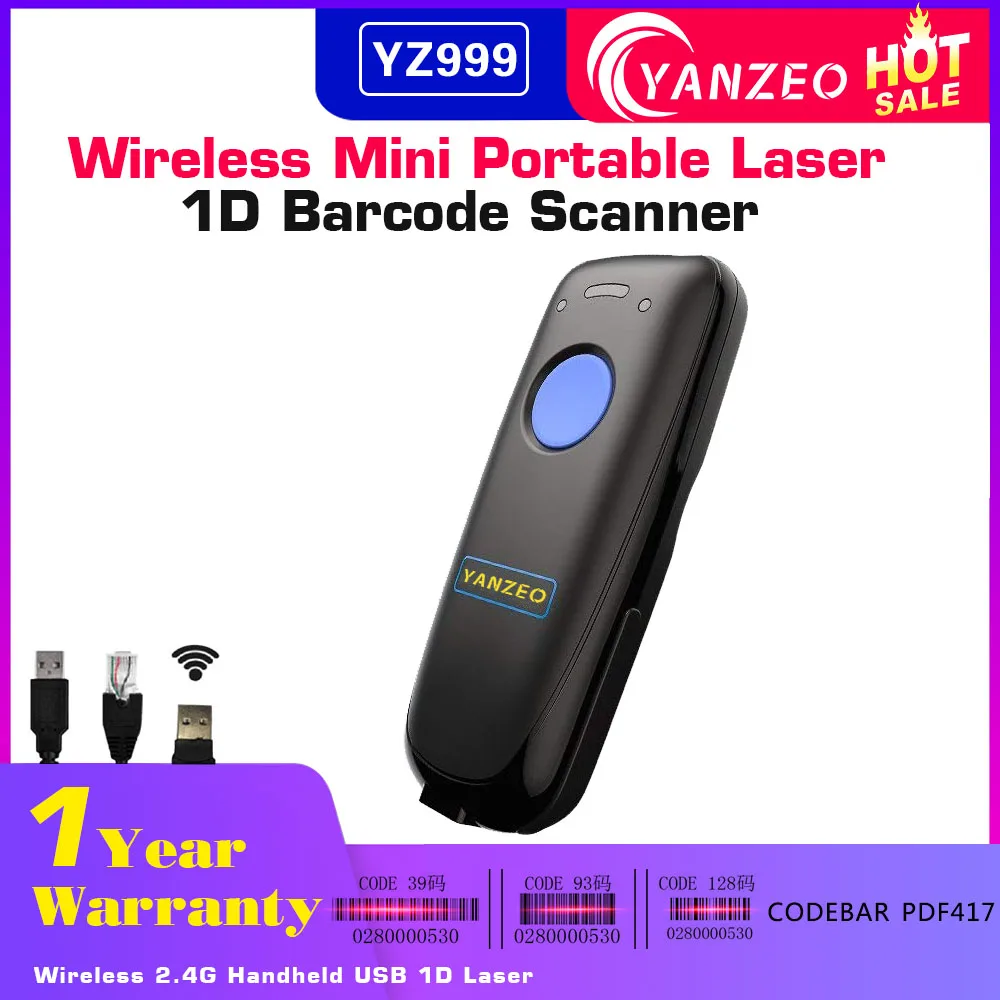 Yanzeo YZ999 تنوعا 3 في 1 اتصال المحمولة جيب قارئ شفرة التّعرّف البسيطة 2.4G اللاسلكية ماسح الرمز الشريطي بتقنية bluetooth Yanzeo YZ999 تنوعا 3 في 1 اتصال المحمولة جيب قارئ شفرة التّعرّف البسيطة 2.4G اللاسلكية ماسح الرمز الشريطي بتقنية bluetooth