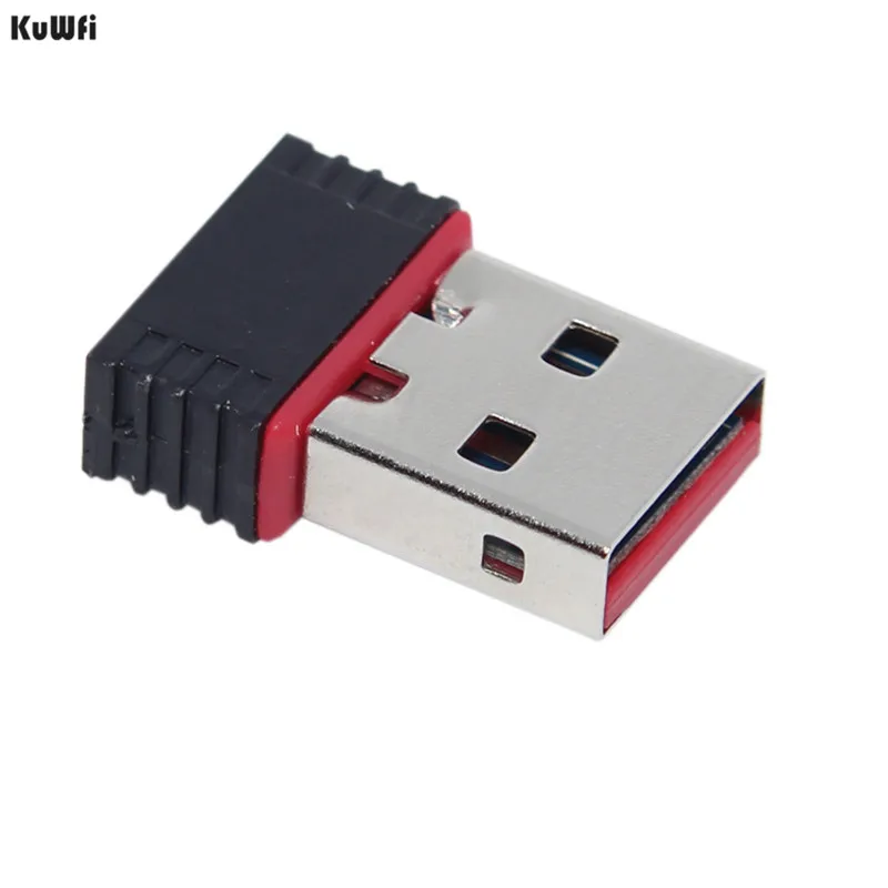 KuWFi беспроводной мини адаптер USB Wi Fi антенна MT7601 чип 150 Мбит/с 2 4 г настольных ПК