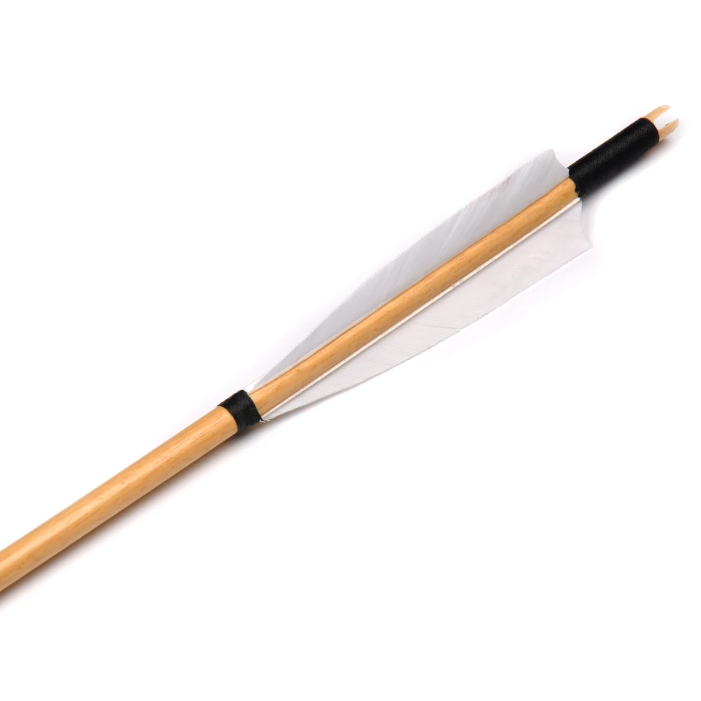 6/12/24 шт. деревянные стрелы с белыми перьями 31 45 дюйма|wood arrows|arrow arrowsarrow 24pcs |