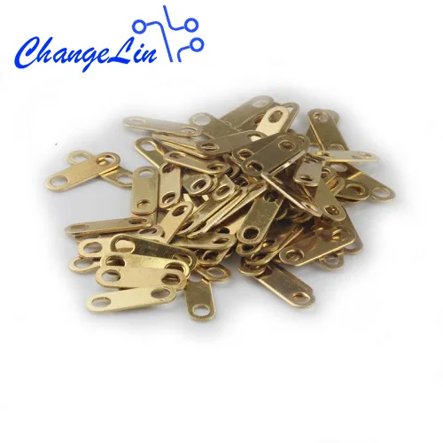 10pcs Aperture 4/5/6 mm Copper Brass Flat Bar Connecting Kit Motor Ebike Battery Connector Terminal Overcurrent Gasket Holes