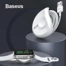Baseus yo-yo Беспроводное зарядное устройство для Apple Watch зарядное устройство Беспроводная зарядная панель с usb-кабелем 1 м для Apple Watch Series 4 3 2