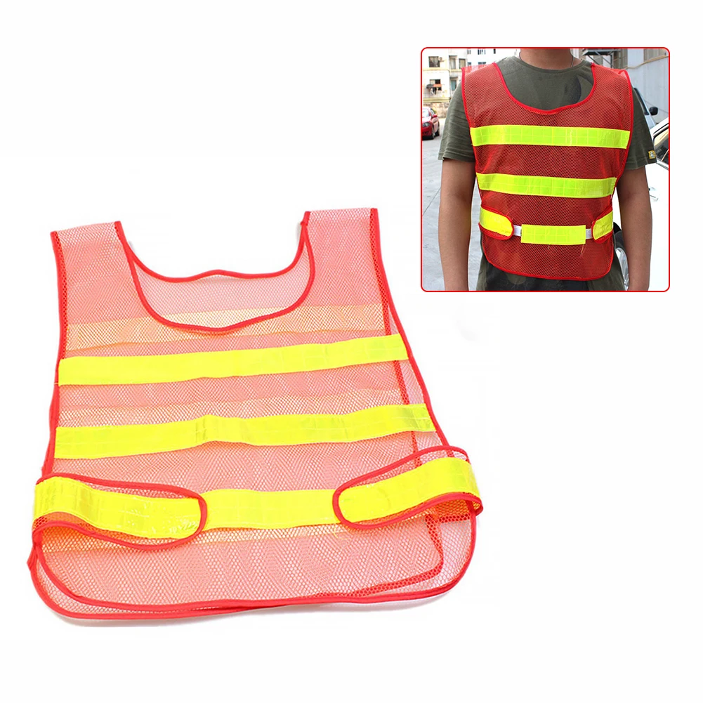 High Visibility Safety Reflective Vest Hi Viz Vest Warning Waistcoat Reflective Stripes Jacket Motor Reflective Safety Clothing