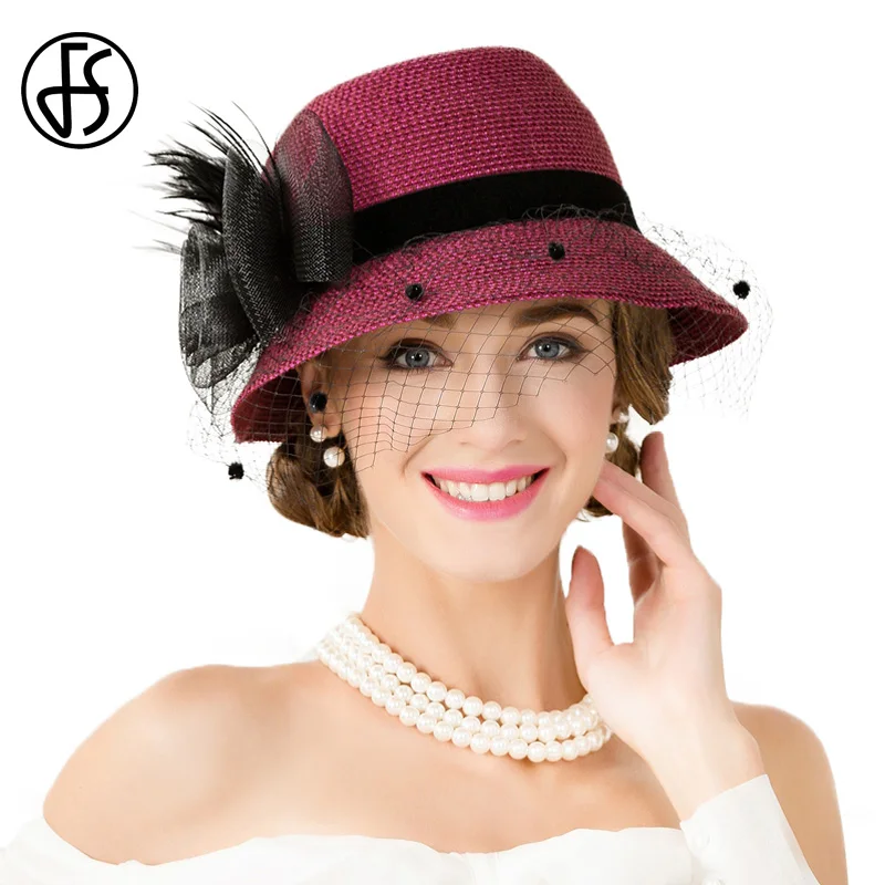 red straw fedora hats