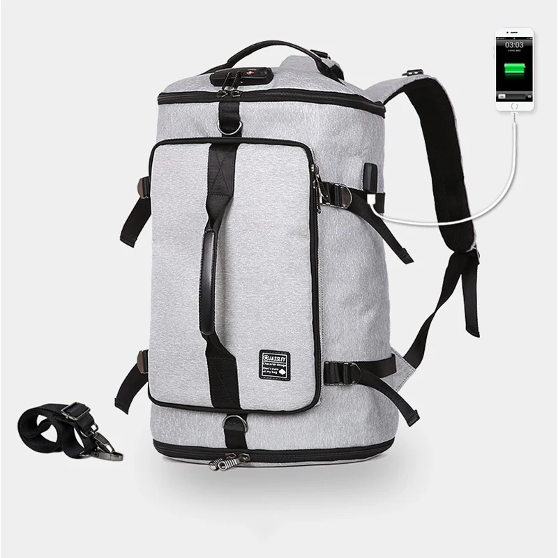 Outdoor Sport Gym Bags Travel Duffle Bag Men Women Hiking Cycling Waterproof Anti-Theft Backpack USB Charging Laptop Backpacks (4)