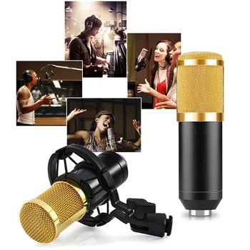 

Professional Computer Microphone for PC KTV Studio Room Condenser Microphone for PC Network Podcast Karaoke BM800 Microphone