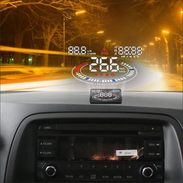 Car Hud For Toyota Land Cruiser/highlander/rav4 Head Up Display Auto Hud  Obd Refkecting Windshield Screen Projector - Head-up Display - AliExpress