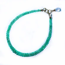 Натуральный изумрудно-зеленый бисер резное лицо 14 к покрытый золотом браслет для женщин