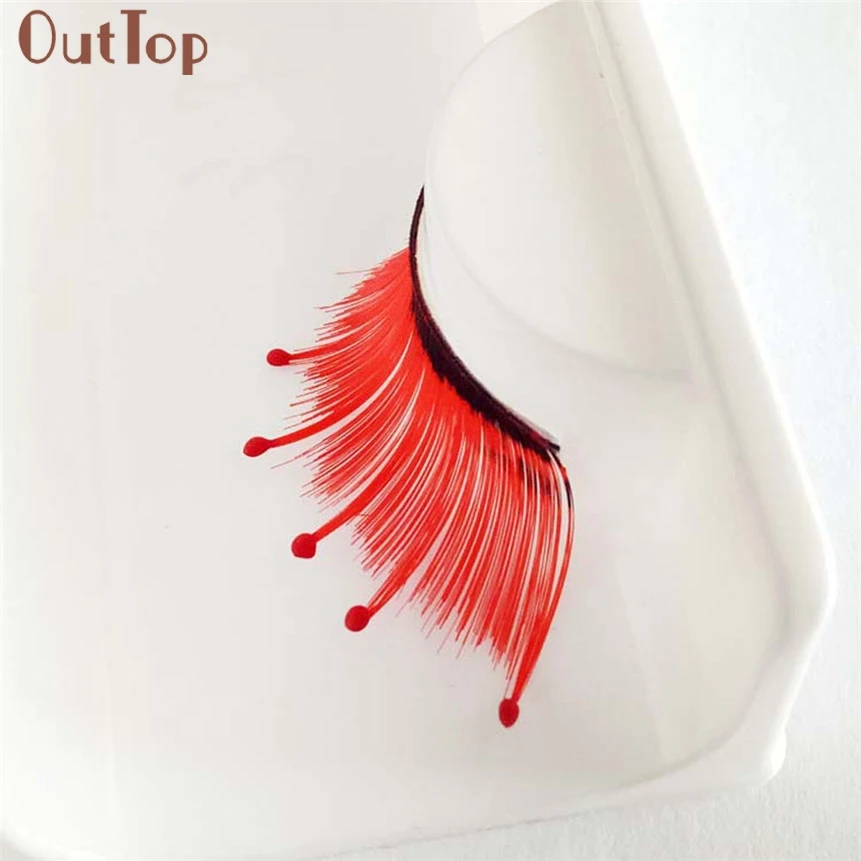 OutTop новый модный макияж пара волнистых завитых накладных ресниц сексуальные