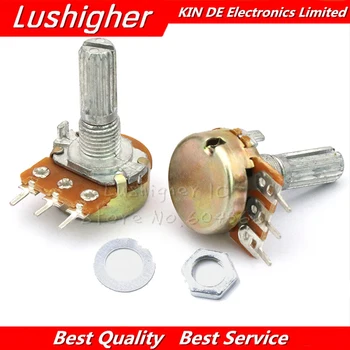 

2pcs WH148 20mm 3pin Potentiometer B1K B2K B5K B10K B20K B50K B100K B250K B500K B1M 1K 2K 5K 10K 20K 50K 100K 250K 500K 1M