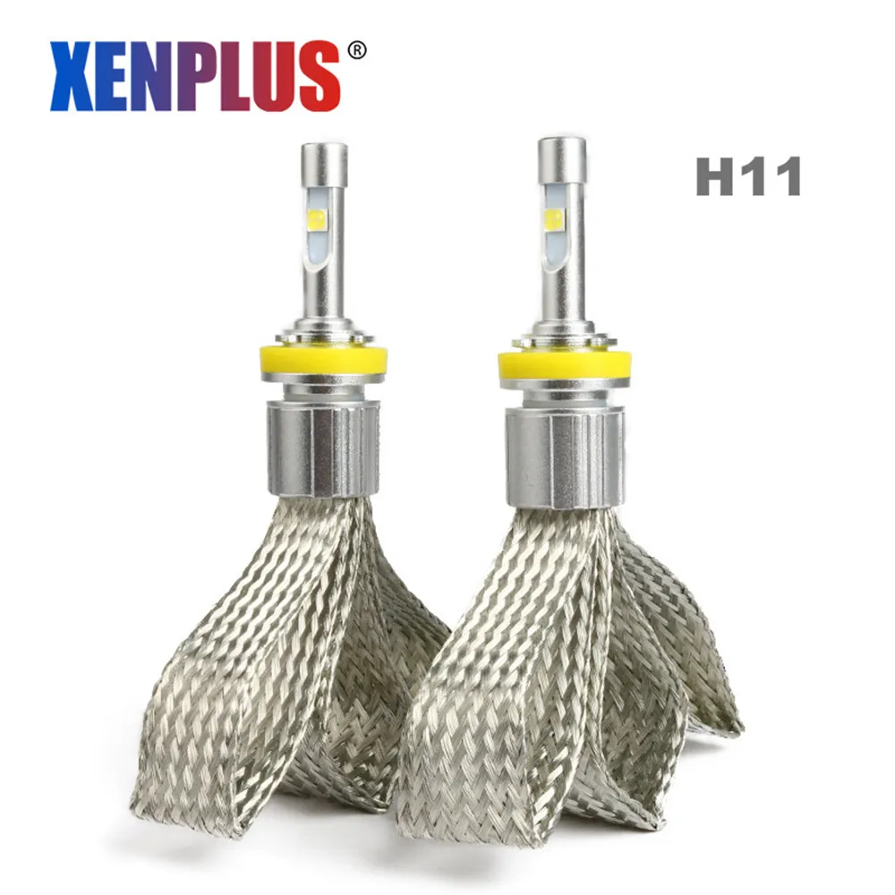 Xenplus H7 Автомобильные фары Cree XHP50 чип D2S H1 H3 H11 9005 HB3 HB4 H27 9006 H4 Hi Lo луч Светодиодная лампа для автоматического R5 9600LM 80 W 12 V