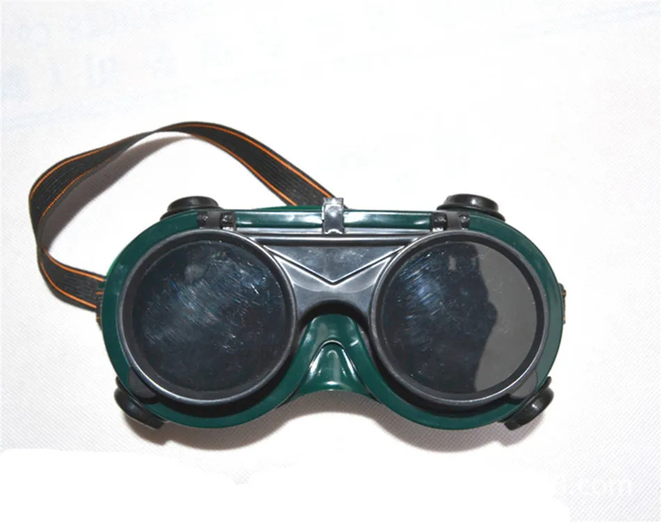 New Green Flip up Lens Eye Glasses Welding Goggles Dual use Protective
