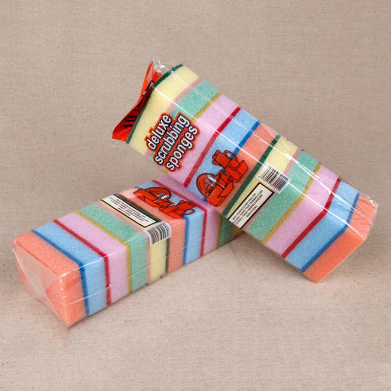 

Universal Sponge Brush Set 1/10PCS Household Dish Wash Cleaning Sponges Kitchen Clean Tools Scrubbing Scouring Pad Bath Brush