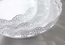 3 teile/satz tortenständer hochzeit dekoration kuchen platte spitze