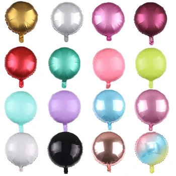 

1pc 18inch Round Foil Metal Macaron Balloon Baby Shower Wedding Birthday Party Balloons Festive Party Layout Decoration Balloon