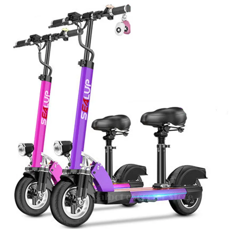 a pink scooter