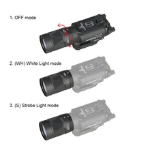 X300V тактический фонарик 500 люменов фонарик пистолет оружие Свет Пикатинни GZ15-0070